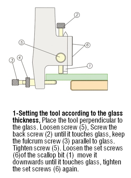 047- Glass edge scalloping tool - Image 5